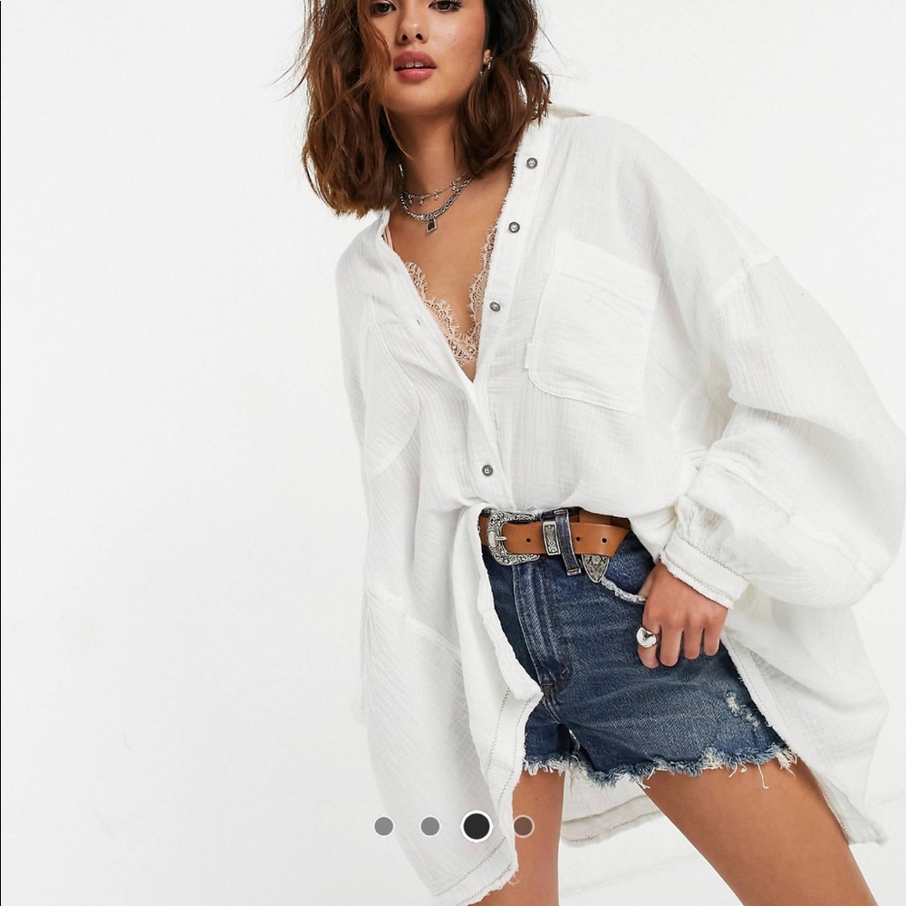 Free People oversized blouse
